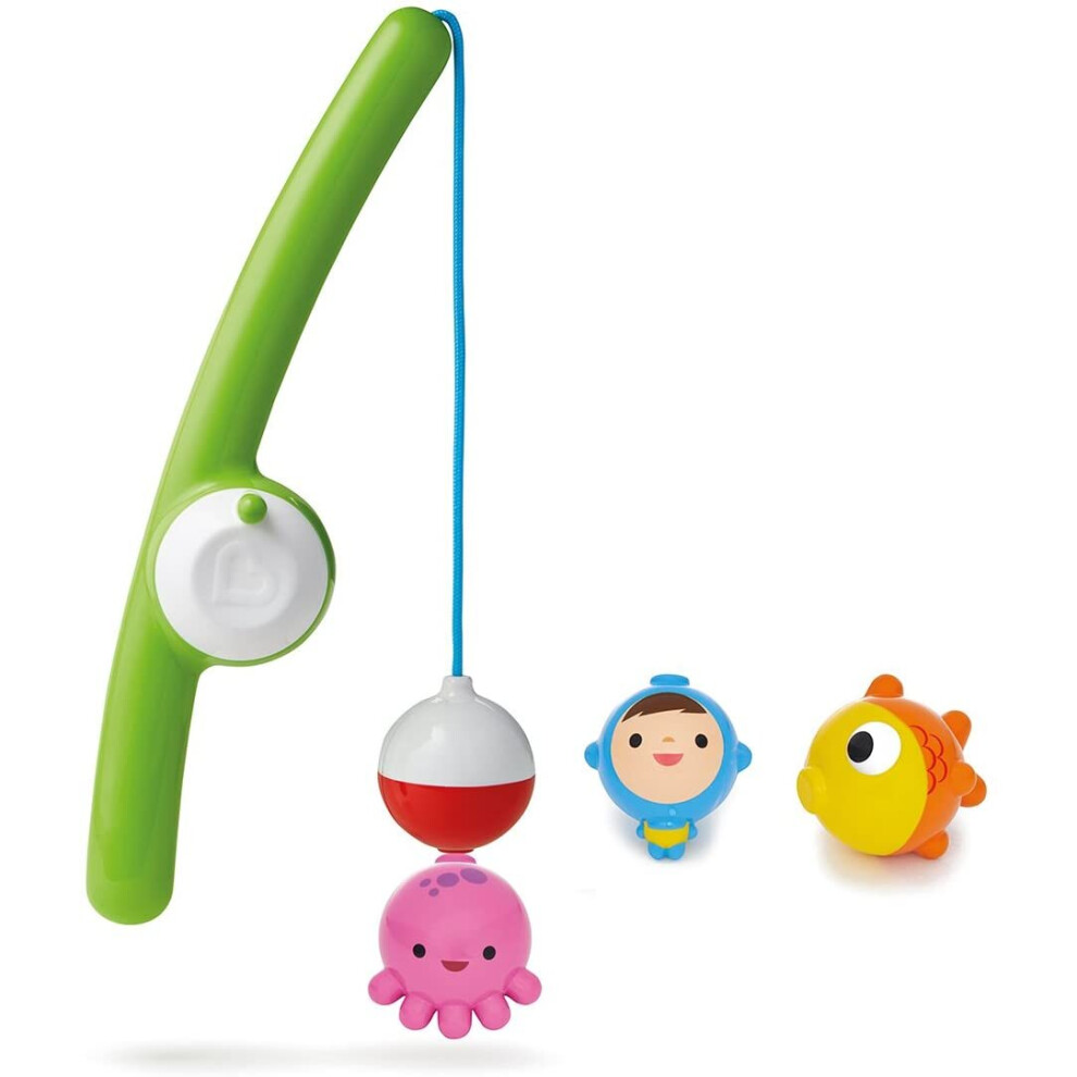 Munchkin Gone Fishin' Rod & Reel Magnetic Bath Toy Set (with 3 Distinct Underwater Bobbing Characters)