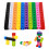 100x Maths Link Cubes Interlocking Snap Cubes toy 1