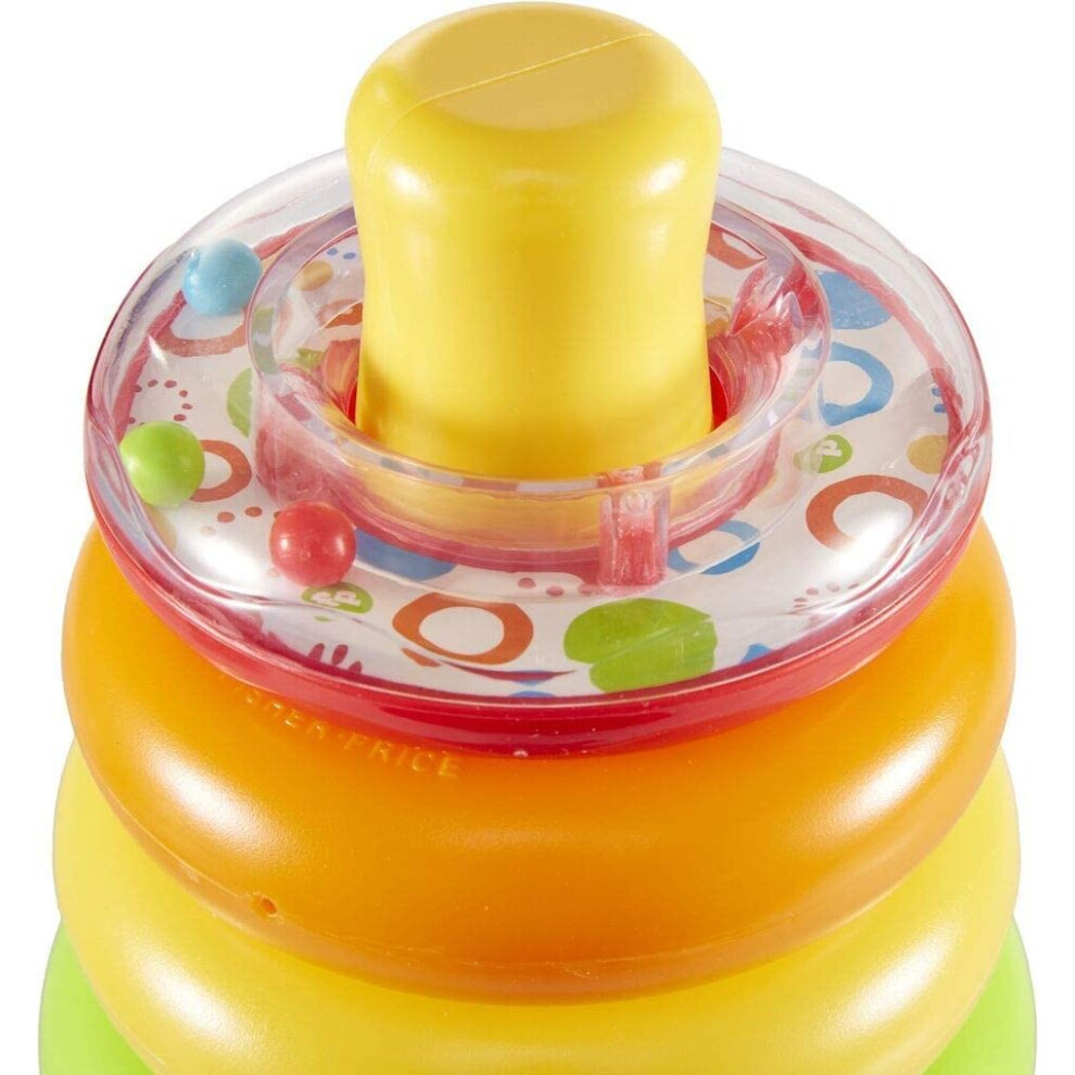 Fisher-Price Fhc92 Rock-A-Stack, Baby Educational Stacking Toy Rings, Suitable For 6 Months Plus