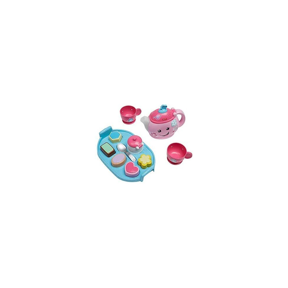 Fisher-Price Dym76 Laugh And Learn Sweet Manners Tea Playset, Toddler Role Play Tea Set Toy For Children With Educational Shape Sorter, Suit
