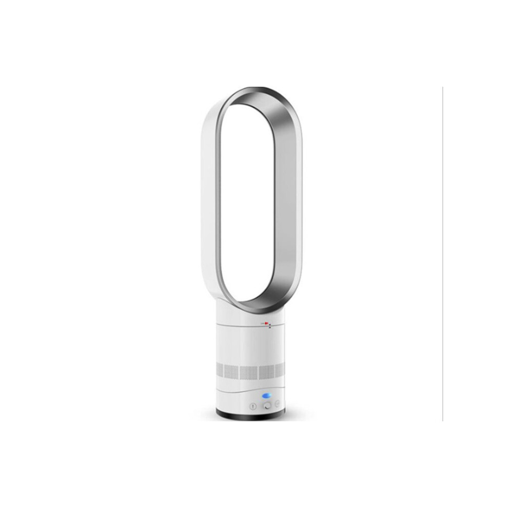 Negative Ion Air Bladeless Tower Fan - White & Silver