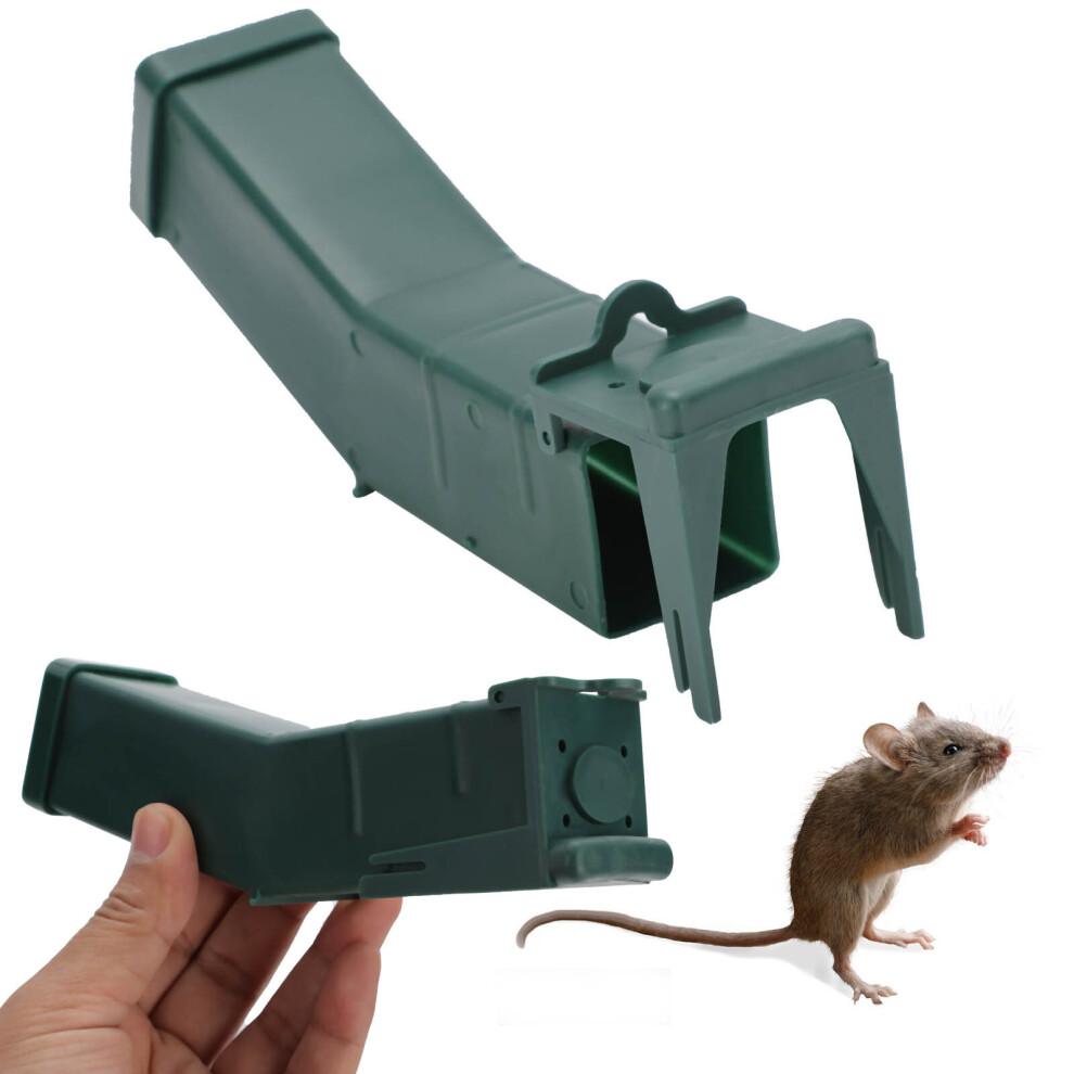 2x HUMANE MOUSE TRAPS No Kill Catch & Release Home Garden Pest Rodent Control