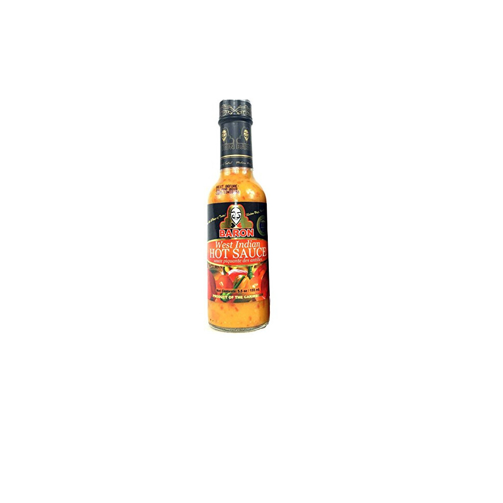 BARON WEST INDIAN HOT SAUCE - 14 FL.OZ