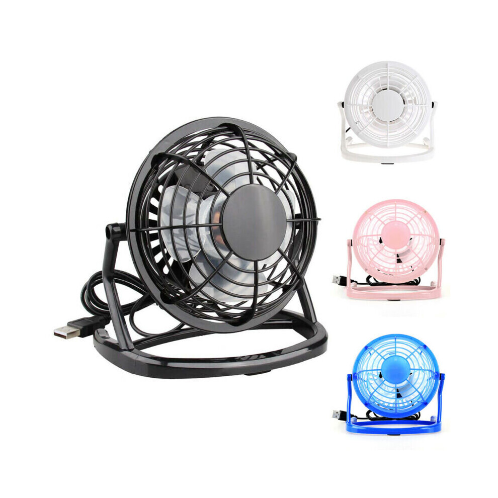 USB Mini Desk Fan Small Quiet Cooling Powered Portable Table Fans Air Cooler