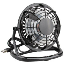 (Black) USB Mini Desk Fan Small Quiet Cooling Powered Portable Table Fans Air Cooler