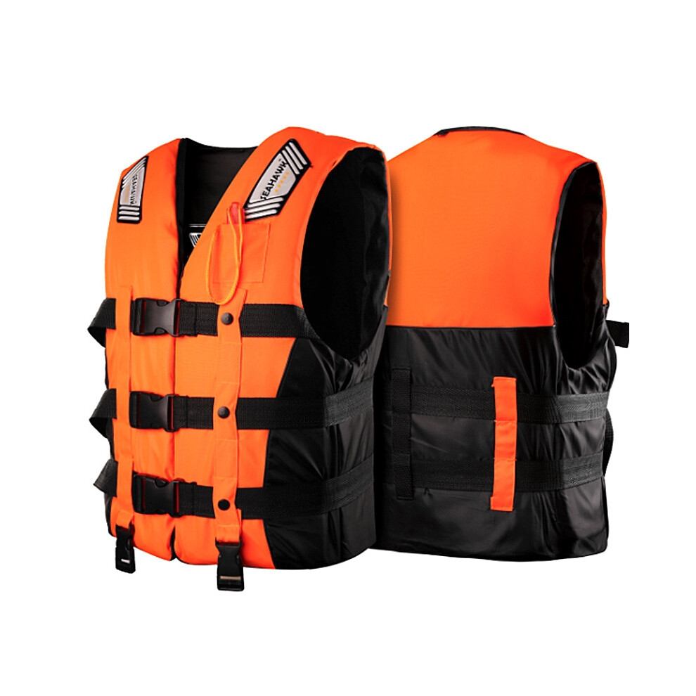 (Orange, M) Adults Kids Life Jacket Aid Vest Kayak Ski Buoyancy Sail Boat Watersport