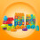 Mega Bloks DXH35 Building Basics ABC Learning Train 3