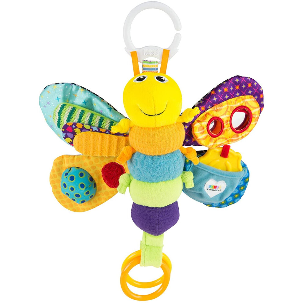 LAMAZE Freddie The Firefly - Clip on Pram & Pushchair Newborn Baby Toy, Sensory Toy, Christmas Gift for Babies Boys & Girls From 0 - 6 Month