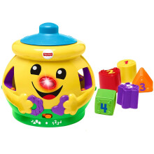 Fisher-Price H8179 Cookie Shape Surprise, Laugh and Learn Shape Sorter Baby Learning Toy with Numbers, Colours and Music, Suitable for 6 Mon