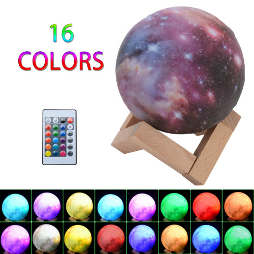 Rechargeable & Dimmable Galaxy Sky Lamp Night Light - 18cm 2