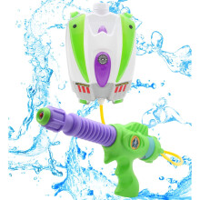 Disney Toy Story Buzz Lightyear Water Blaster Backpack | Large Capacity Portable Water Pistol With Adjustable Straps | Kids Outdoor Toy Wate