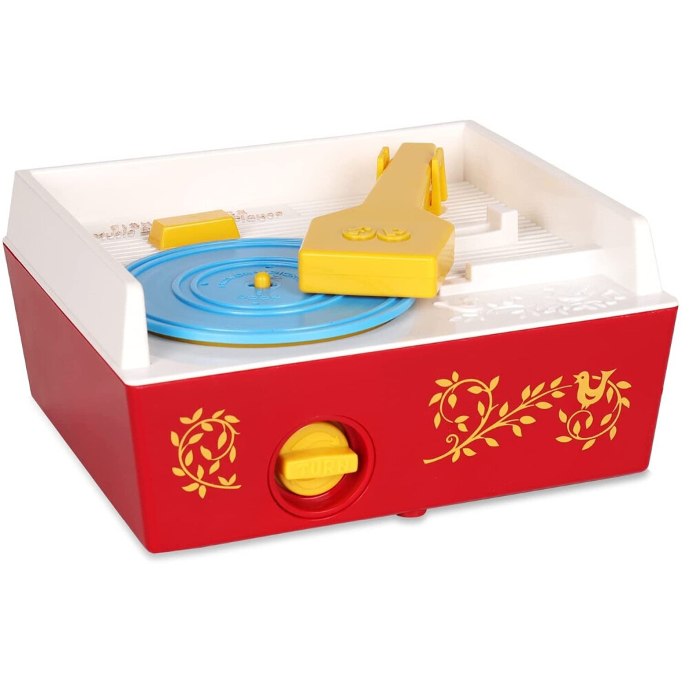 Fisher-Price Classics 1697 Music Box Record Player, Baby Musical Toy, Baby Interactive Toy with 10 Songs, Classic Toy with Retro Style Packa