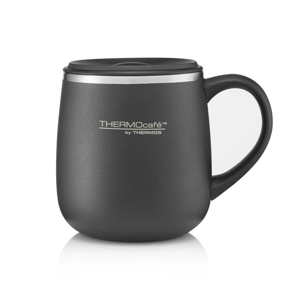 280ML Thermos Thermocafe Insulated Vacuum Hot/Cold Desk Mug Slate Black