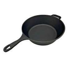 Vintage Gourmet Deep Cast Iron Skillet