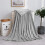 (Silver, Single) Moonlight Bedding Large Mink Blanket Multi-use Pet Fleece Throw 2