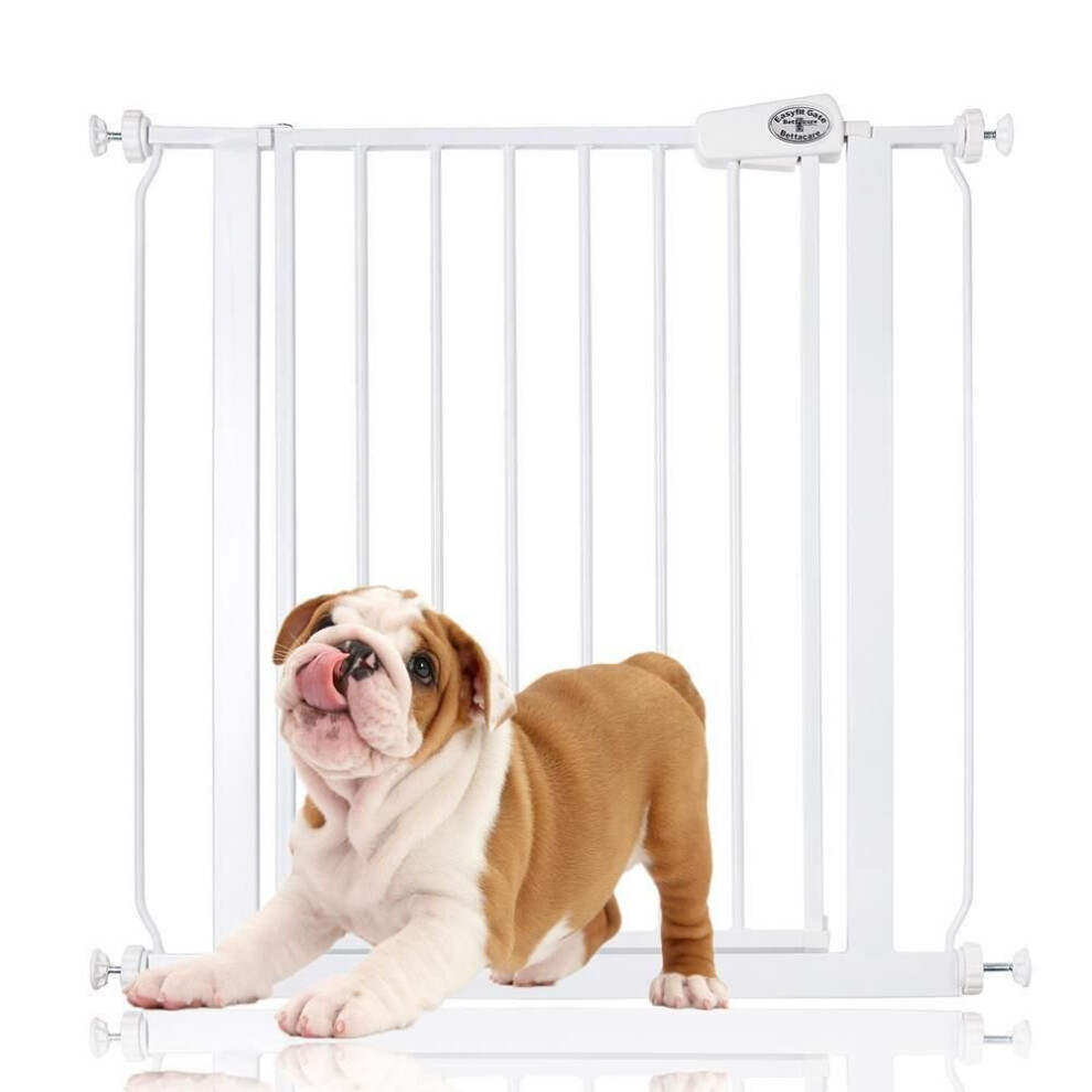 (, 75Cm - 83Cm) Easy Fit Pet Gate White Bettacare