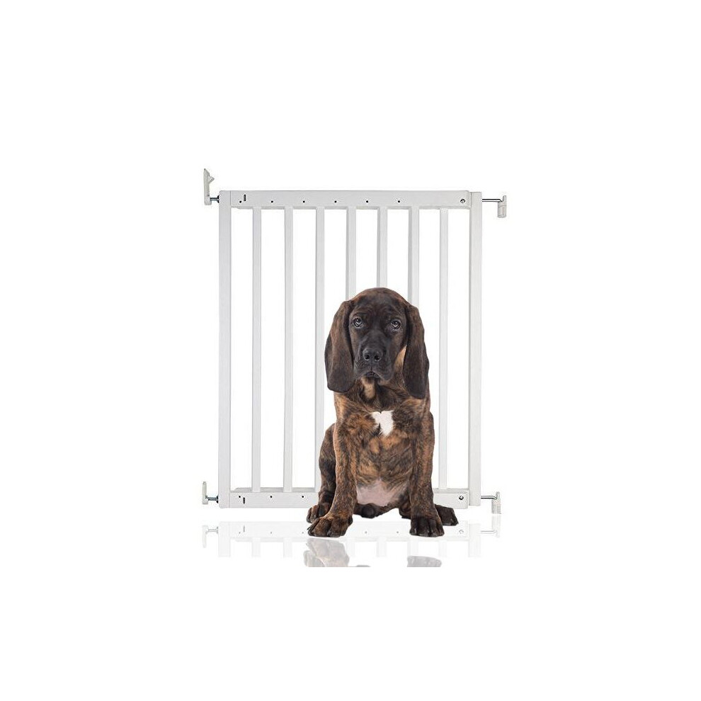 (White) Bettacare Chunky WOODEN Screw Fit Pet Gate