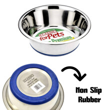 240ml Non Slip Pet Food Dish Feeding Food Water Bowl Stainless Steel