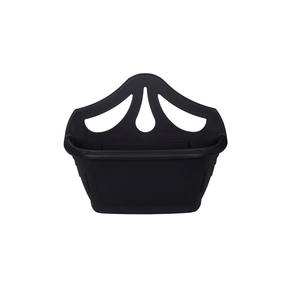 Wall Planter Plastic Hanging Pot Fence Flower Plant Basket Mounted Tub 42cm