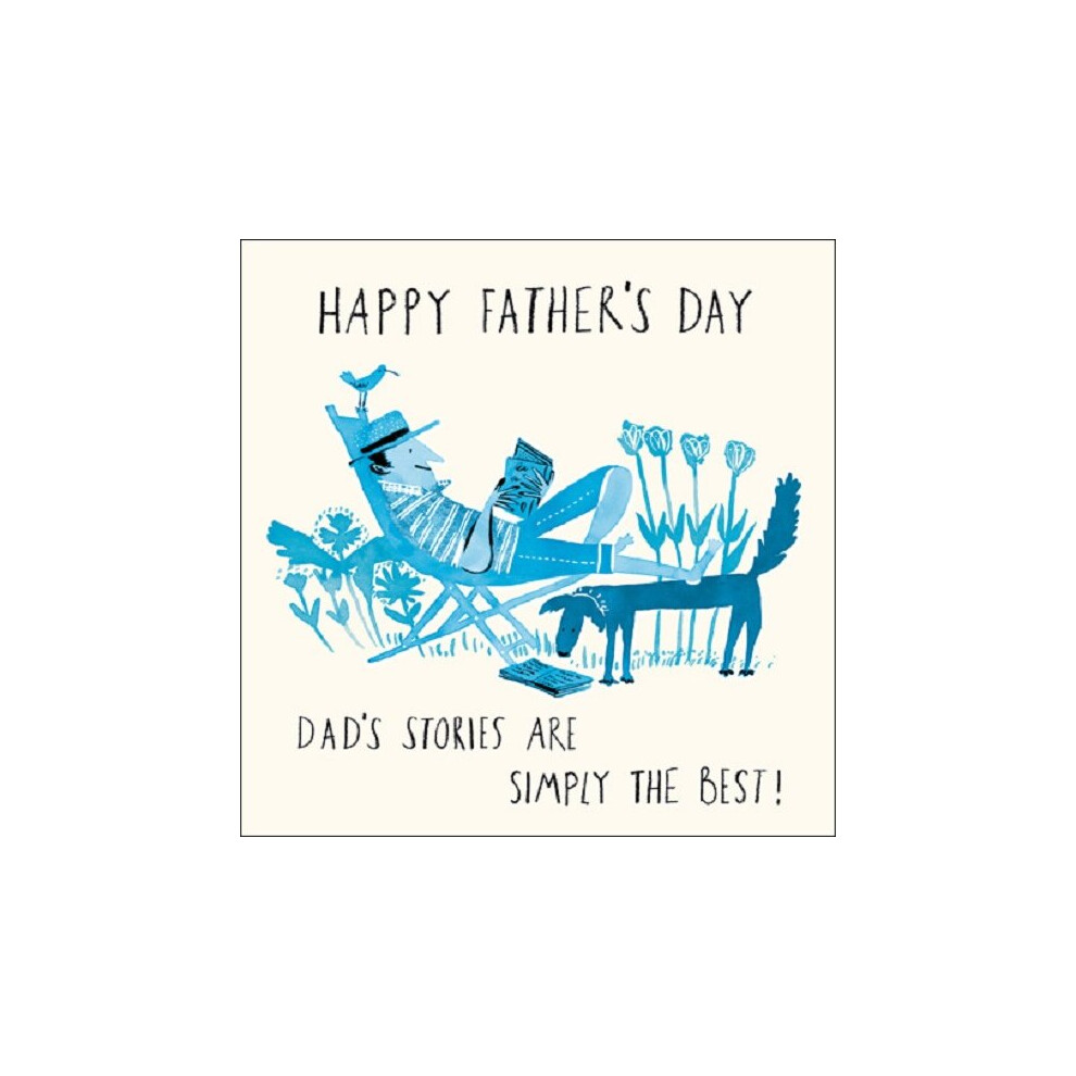 Woodmansterne Dad's Stories Are The Best! Father's Day Artistic Greeting Card Livin' It Cards