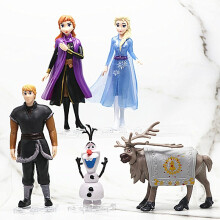 Figuras de Disney Frozen 2: Elsa, Anna y Olaf - Set de Muñecas y Figuras de Acción para Niñas