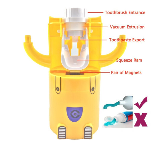Children's Automatic toothpaste dispenser bathroom accessories Toothpaste Squeezer Toothbrush 1