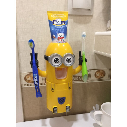Children's Automatic toothpaste dispenser bathroom accessories Toothpaste Squeezer Toothbrush 2