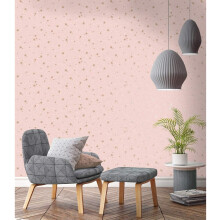 Starlight Stars Pink Wallpaper M1492