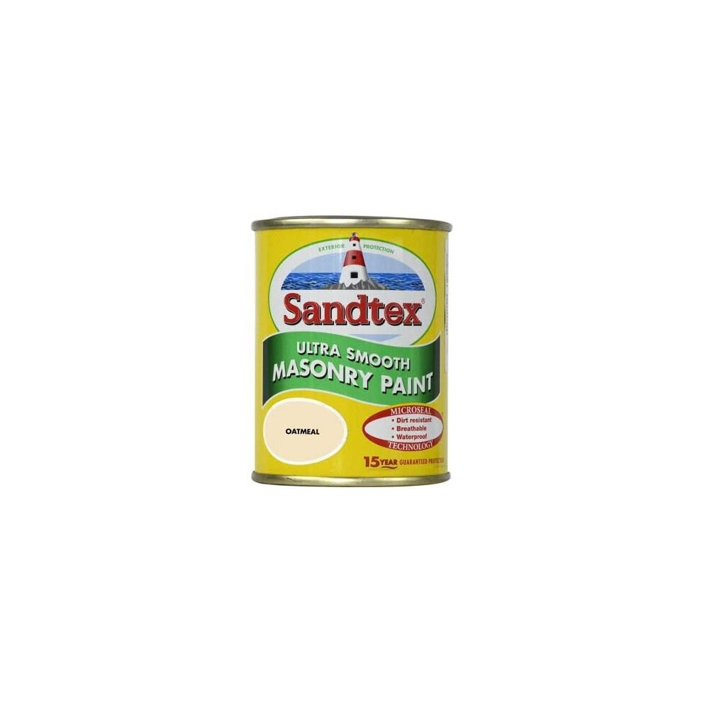 Sandtex 150Ml Tester Smooth Masonry Paint Oatmeal