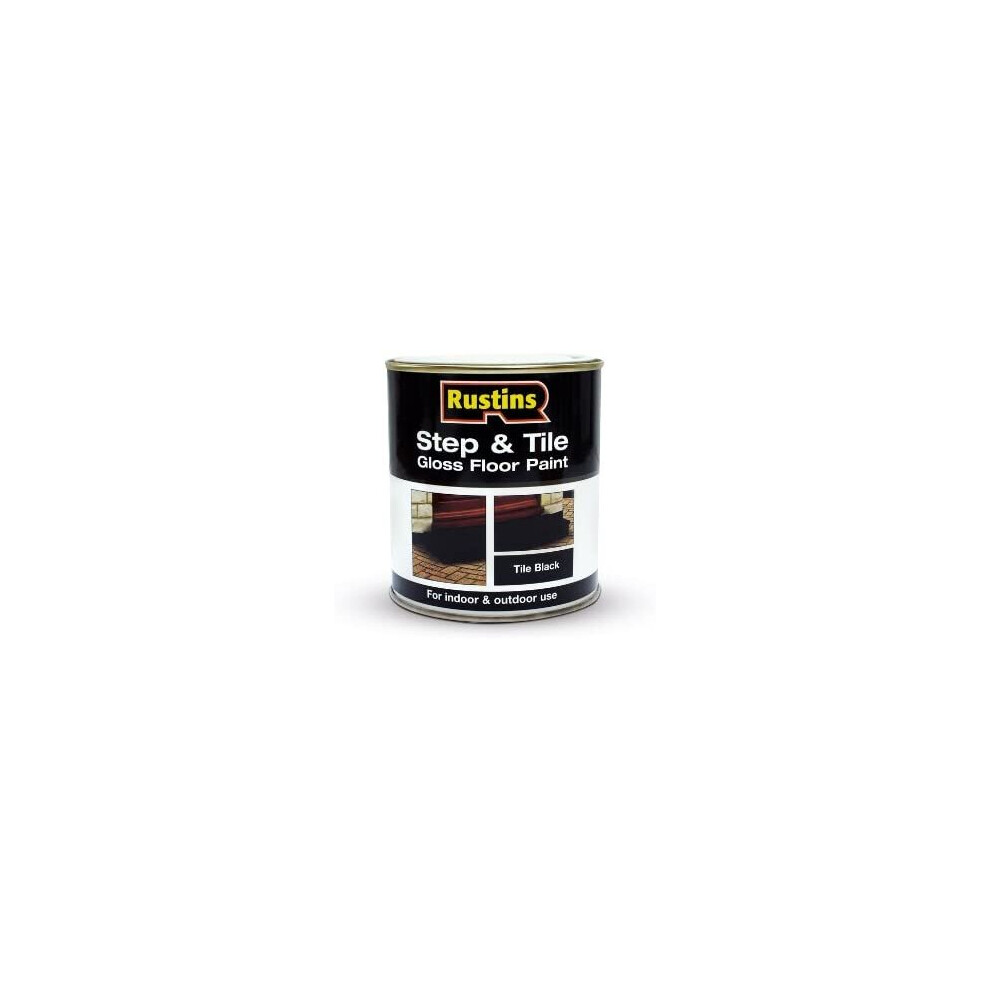 Rustins Step and Tile Paint - Black 1L