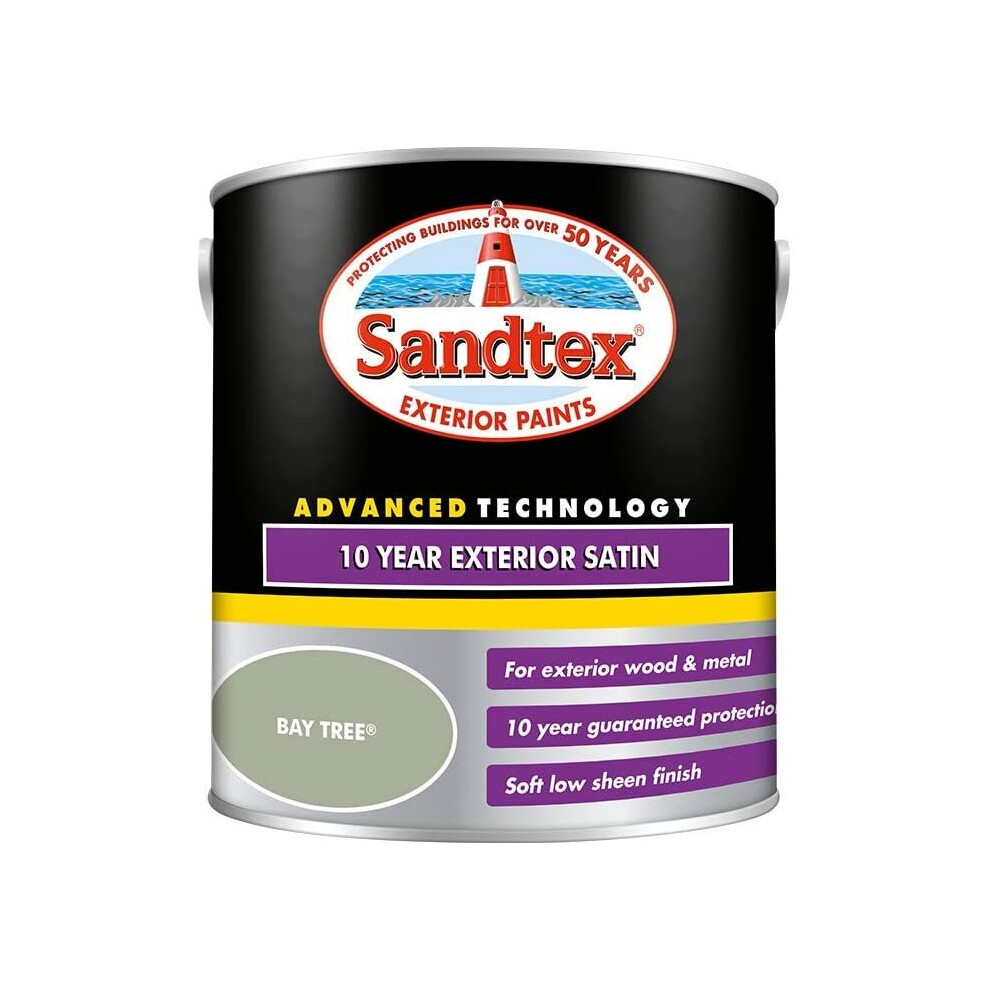 Sandtex 10 Year Exterior Satin Bay Tree 2.5L