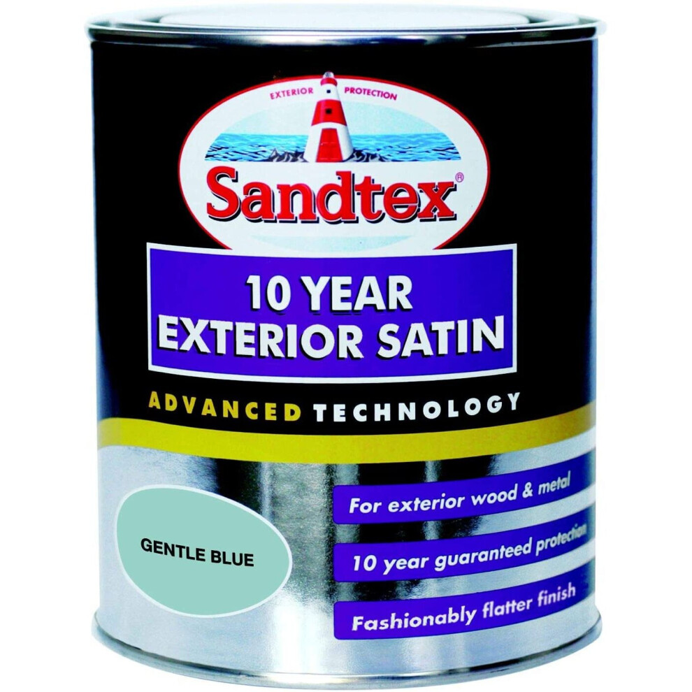 Sandtex 10 Year Exterior Satin Gentle Blue 750ml