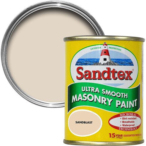 Sandtex Sandtex 150ml Tester Smooth Masonry Paint Sandblast