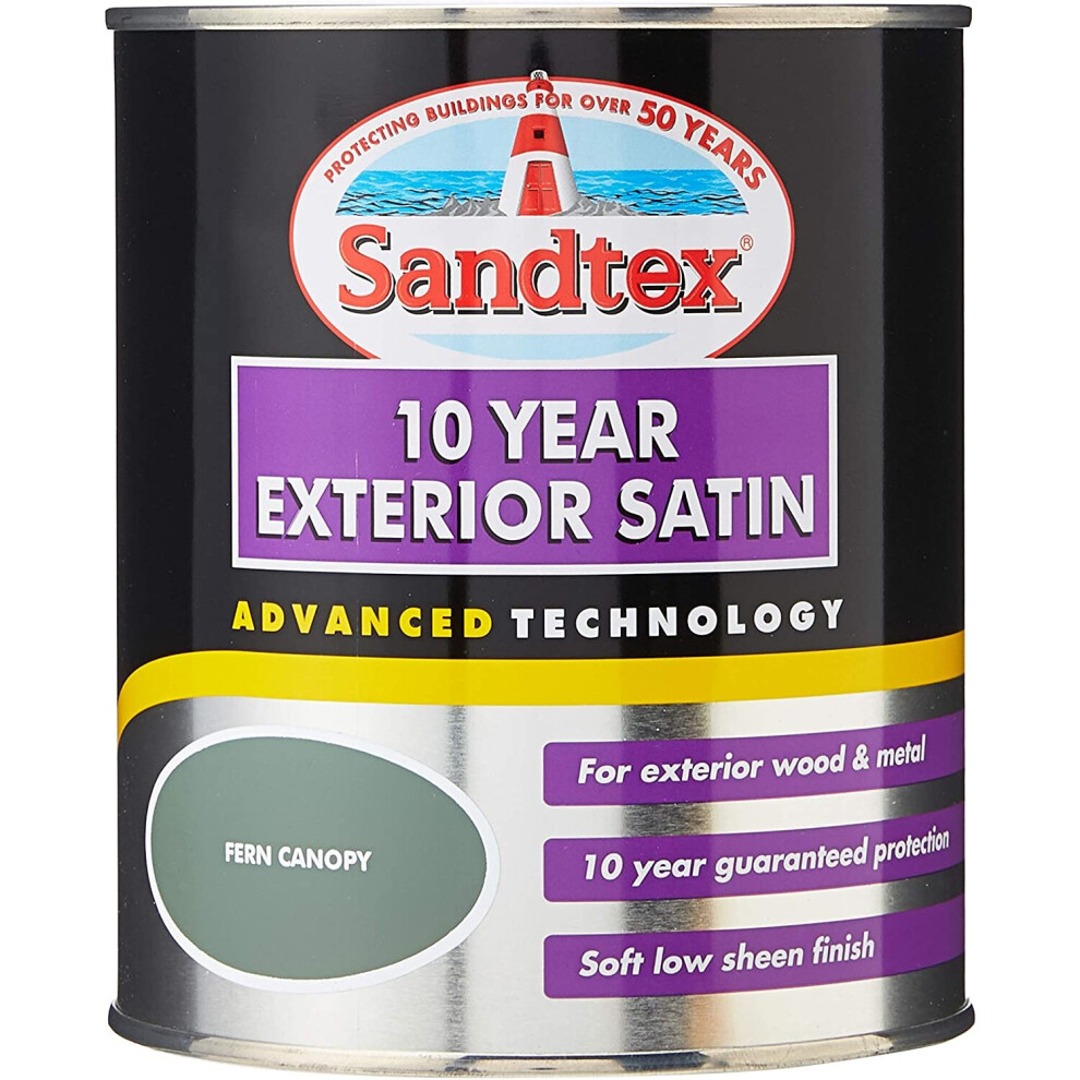 Sandtex 10 Year Exterior Satin Fern Canopy 750Ml