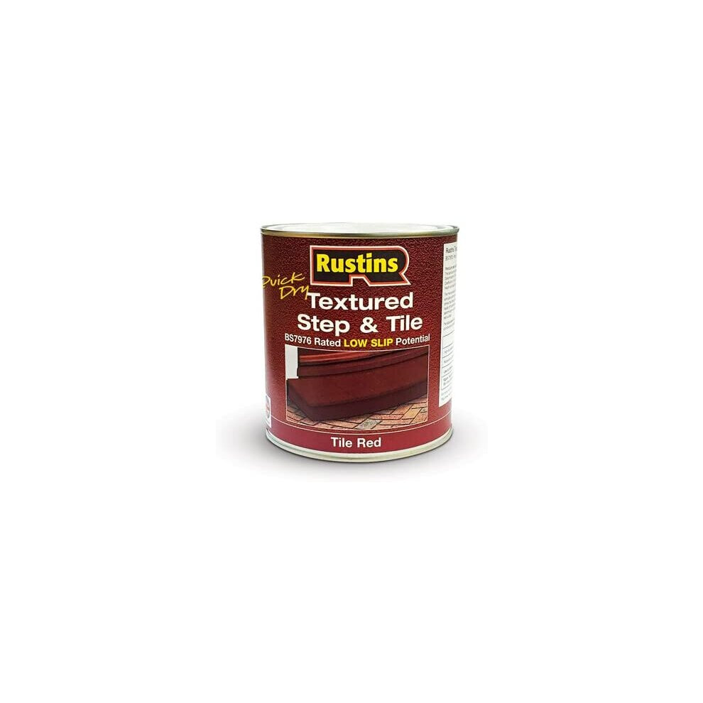 Rustins Textured Step & Tile Paint - Red 500ml