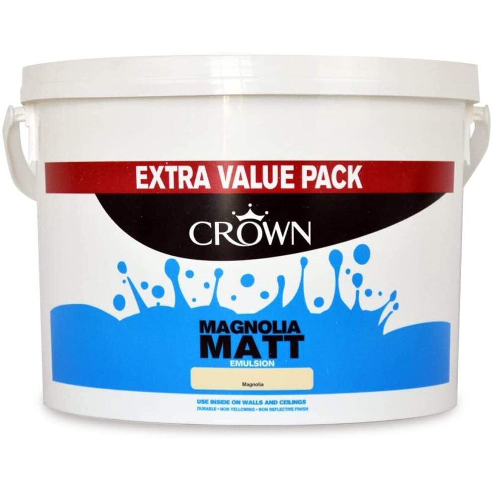 Crown 7.5L - Standard Matt Emulsion - Magnolia