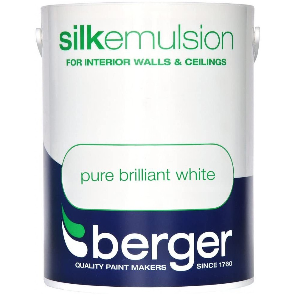 Berger Vinyl Silk 5L Pure Brilliant White