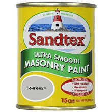 Sandtex 150ml Tester Smooth Masonry Paint Light Grey