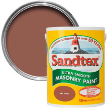 Sandtex 1L Smooth Masonry Paint Brick Red