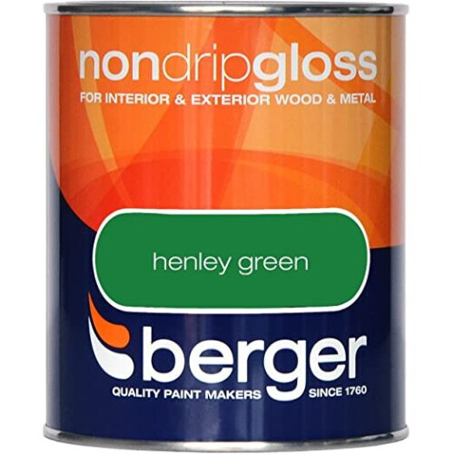 Berger Non Drip Gloss 750ml Henley Green