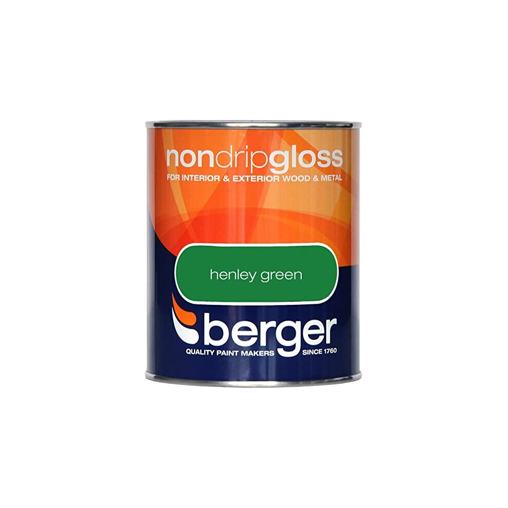 Berger Non Drip Gloss 750ml Henley Green