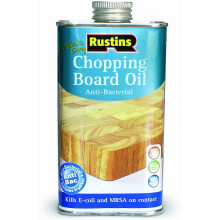 Rustins Quick Dry Chopping Board Oil 250ml - Nourishes & Protects Wood, Penetrates, No Surface Film, Clear Finish, Antimicrobial, Food Safe