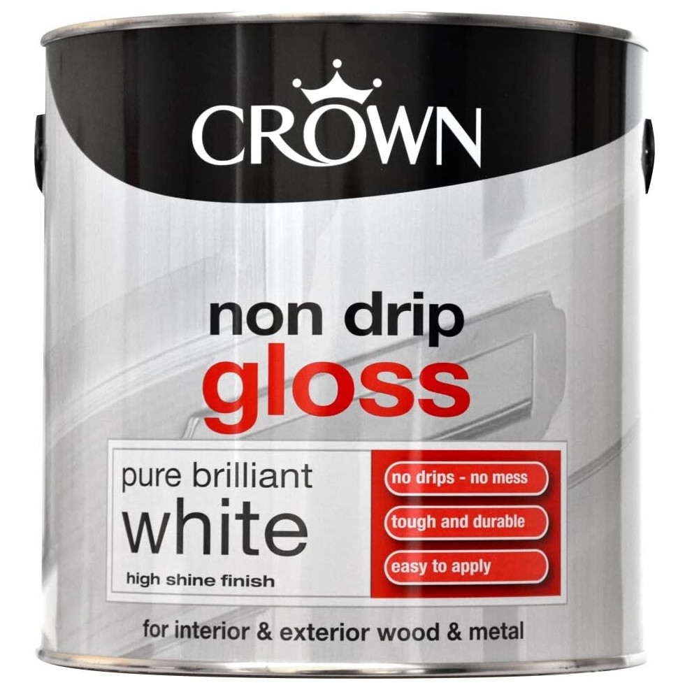 Crown 2.5L - Non Drip Gloss Pure Brilliant White