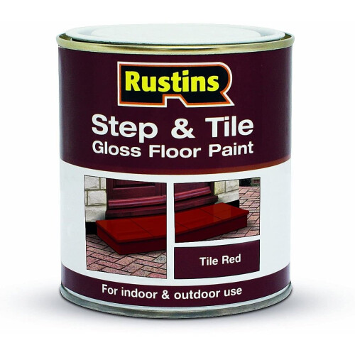 Rustins Rustins Step and Tile Paint - Red 500ml