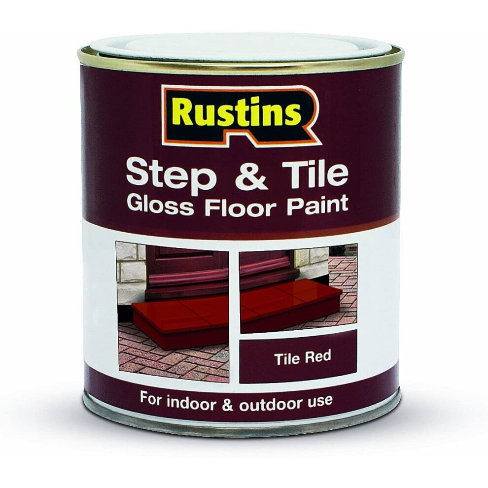 Rustins Step and Tile Paint - Red 500ml