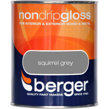 Berger Non Drip Gloss 750ml Squirrel Grey
