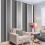 Fine Decor Charcoal - M0881 - Millie - Stripe - Crown Wallpaper 2