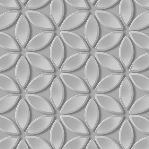 DEBONA Juniper Geometric Petals Wallpaper Grey/Silver Debona 6160