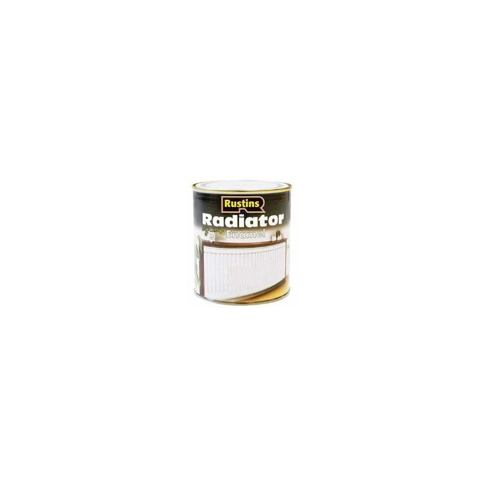 Rustins Radiator Paint Satin 500Ml White/Yellow