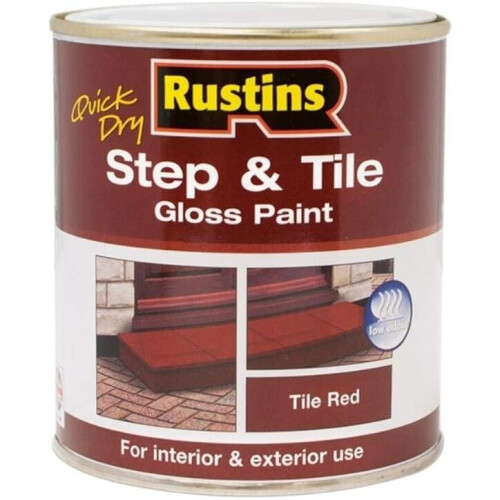 Rustins Rustins Step and Tile Paint - Red 250ml